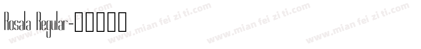 Rosala Regular字体转换